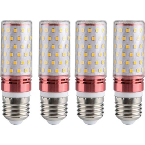 Lot de 4 ampoules LED E1412 W 220 V, douilles pour lampe de table, lustre, éclairage d'urgence domestique, blanc naturel (1/4)