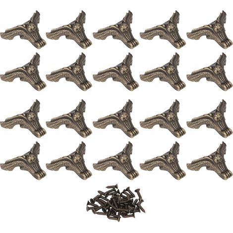 20 pieds de boîte cadeau avec coins décoratifs, 40 mm de large, adaptés aux boîtes en bois à faire soi-même. (1/5)