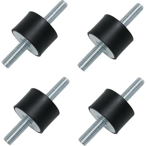 Lot de 4 tampons en caoutchouc M6, amortisseur de vibrations, amortisseur en caoutchouc, Silentblock M6, tampon en caoutchouc pour climatiseurs M6, amortisseurs de vibrations en caoutchouc pour pompes (1/5)