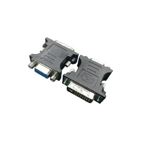 Conector D-Sub (DB-15) Gembird de 15 pines  Hembra  DVI  Macho  Negro