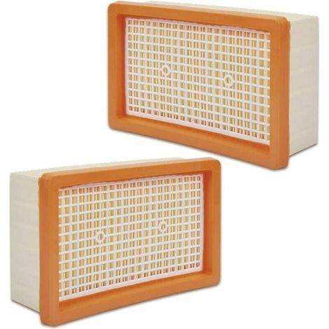 Lot De 2 Filtres Plissés Plats Compatibles Avec Les Aspirateurs Multi-Usages Kärcher Mv4 / Mv5 / Mv6 / Wd4 / Wd5 / Wd6. (1/5)