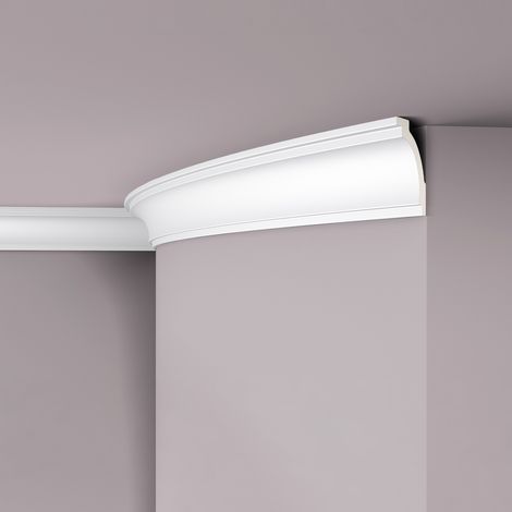 Cornisa NMC Z16 ARSTYL Noel Marquet Perfil de estuco Moldura flexible Moldura decorativa diseño atemporal clásico blanco 2 m