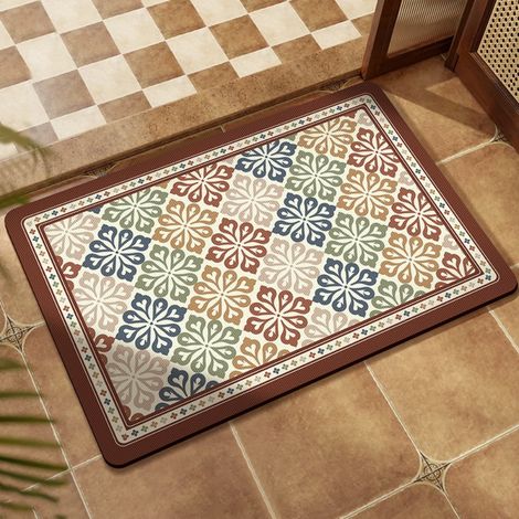 LAN Yatu Lan 4060cm (terre de diatomées) Tapis de sol en terre de diatomées, tapis de bain, tapis ménager facile à nettoyer, absorbant et antidérapant (1/5)