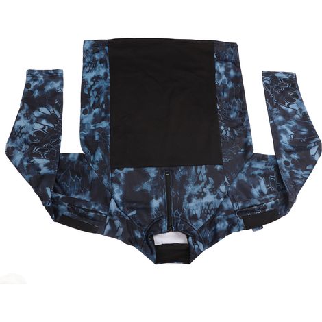 Herren-Langarmshirt mit Polokragen im Camouflage-Look, ideal zum Joggen, Wandern und Bergsteigen (schwarz). (1/5)