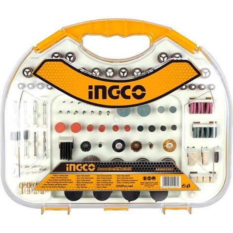 INGCO JUEGO ACCESORIOS MINI TALADRO AKMG2501 250PZ