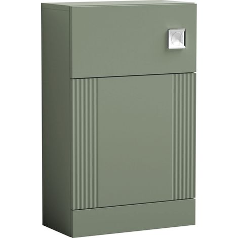 Nuie Deco Back to Wall WC Unit 500mm Wide - Satin Green