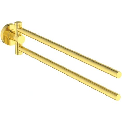 Ideal Standard IOM - Porte-serviettes, pivotant, longueur 37 cm, or brossé A9131A2 (1/3)