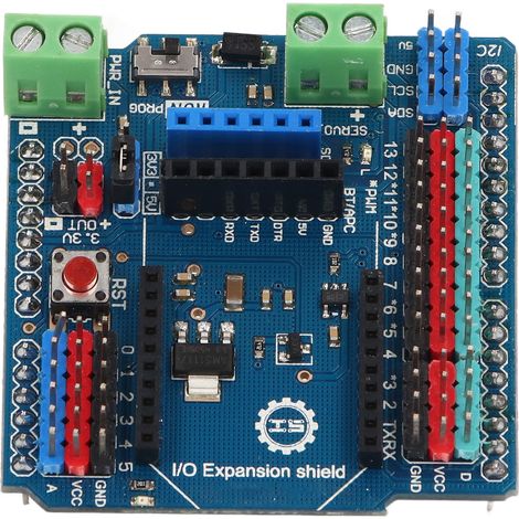 14-Port-Digitalsensor-Erweiterungsplatine, 6-Port-Analogsensor, I/O-Erweiterungsmodul für V7 3,3 V 5 V (1/5)