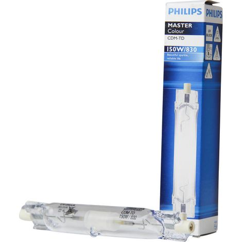 Philips – Ampoule halogène RX7S 150W – 12750 lumens – Couleur 830 blanc chaud – Efficacité énergétique G – Pour espaces confinés (1/10)