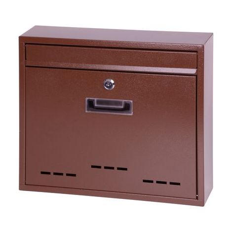 Briefkasten FLATBLOCK, 31x36x9 cm, braun