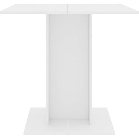 Table à manger Table à dîner / Blanc 80 x 80 x 75 cm Aggloméré (1/5)