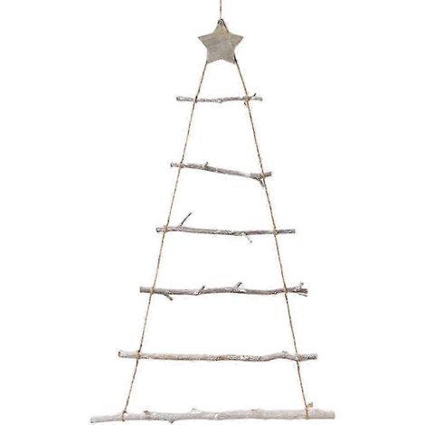 Weihnachtsbaum-Wandbehang oder weihnachtliches Naturholz-Branch