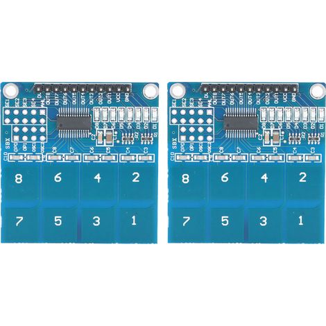 Module TTP226 Capacitif 8 Canaux Numérique à Toucher, Lot de 2, Équipement Électrique (1/5)