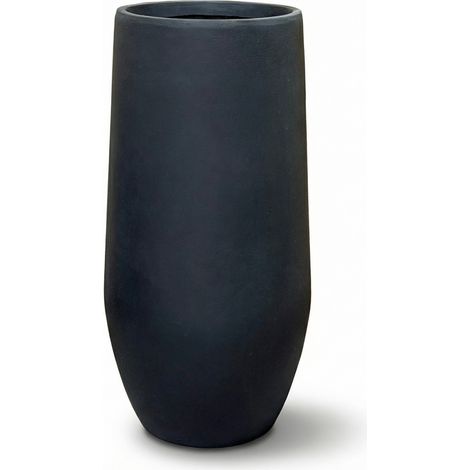 Provencelia Pflanzkübel Zenith Beton Schwarz Matt 80cm