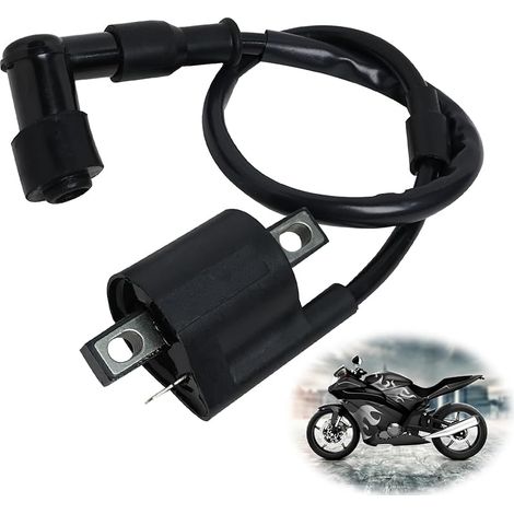 Bobine D'allumage de Scooter Bobine Allumage pour Moto Tout-Terrain MBK Booster Bobine D'allumage de Moto pour la Plupart des Cyclomoteurs de Scooter de ATV 125CC 150CC 200CC 250CC (1/5)