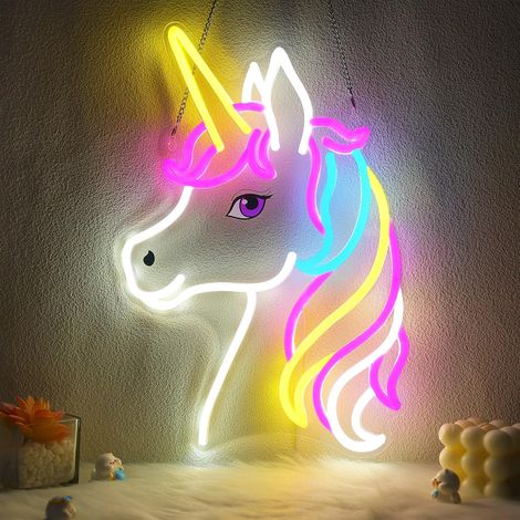 Unicorn Neon Light, Dimmable Wall Decor Birthday Party Decoration for Home, Patio, Garden, Restaurants, Hotels, Shops (1/5)