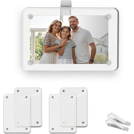 Set mit 2 magnetischen Auto-Fotohaltern – Acryl-Fotorahmen für die Sonnenblende 6,35 x 9,14 cm