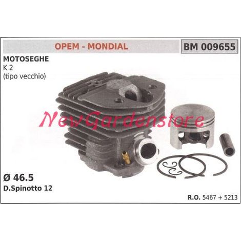 Segmentos cilindro pistón OPEM motor motosierra K 2 TYPE OLD 009655