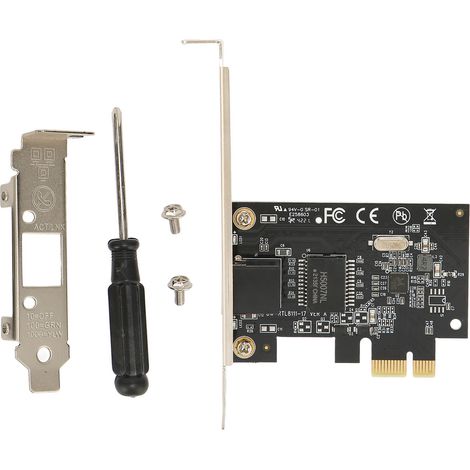 Carte réseau Gigabit Ethernet 10 Mbps, 100 Mbps, 1000 Mbps, PCI-E adaptatif, filaire, pour Windows, Linux et macOS X