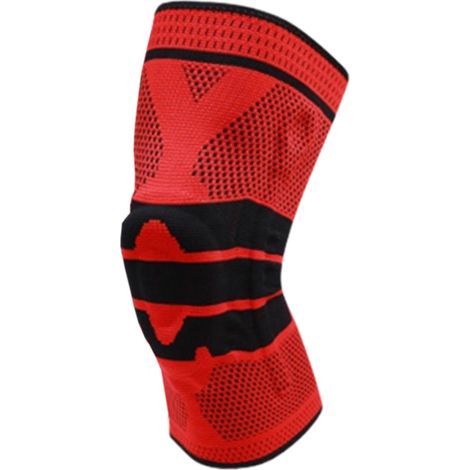 Genouillère De Soutien - Bandage En Silicone Avec Ressort Spiral - Pour Course Et Récupération Articulaire - Lot De 1 (1/5)