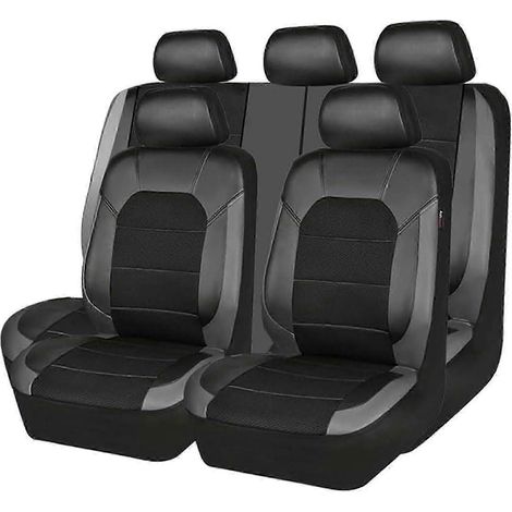 Housse de siège auto 25-26 pour Kia EV3 2024 2025 2026, ensemble complet de protections de siège en cuir gris imperméables et respirantes