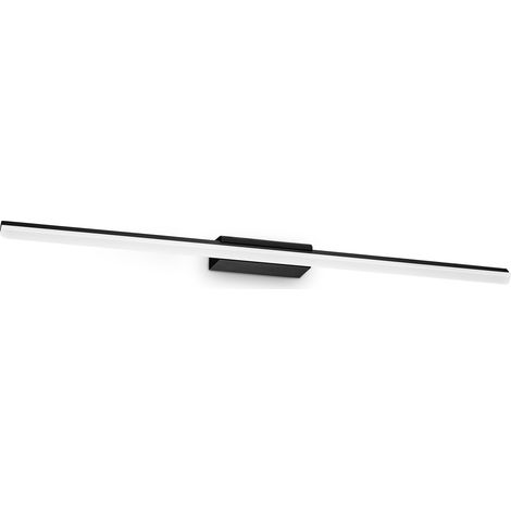Ideal Lux Lampada da parete Riflesso 1 luce LED integrato nero metallo