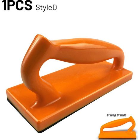 Poignée de sécurité orange foncé D pour travail du bois, tige de poussée compatible avec scie à panneaux, scie circulaire, scie à ruban, raboteuse, raboteuse de surface, raboteuse à pression, poussoir (1/5)