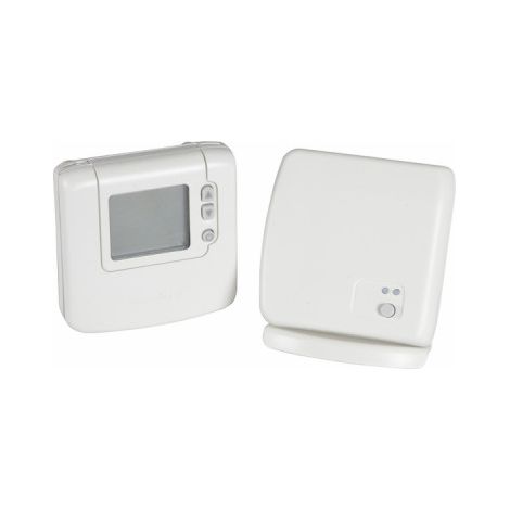 Thermostat d'ambiance digital RF sans fil – Écran LCD large – Protection anti-gel – Communication bidirectionnelle – Pour chaudière et convecteur (1/2)