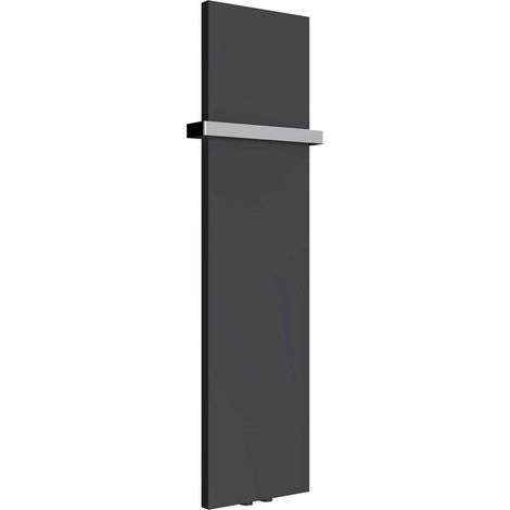 Reina Slimline Vertical Designer Radiator 1170mm H x 300mm W Textured Matt Anthracite (1/5)