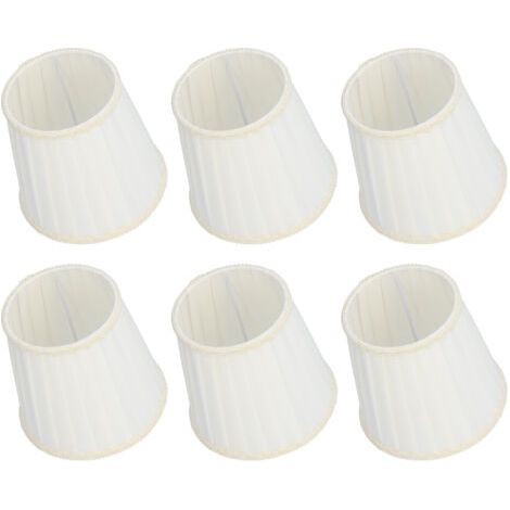 BUNTHAUS Abat-jour en tissu E14, 6 pièces, lustre à Clip pour la maison, salon, chambre à coucher (1/5)