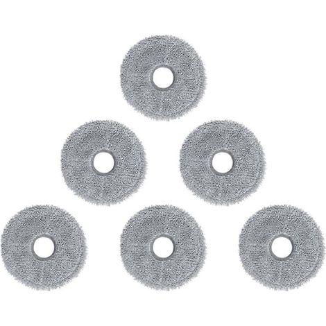 Packung mit 6 Ersatzreinigungstüchern für den Xiaomi Mijia 3S B108CN Saugroboter