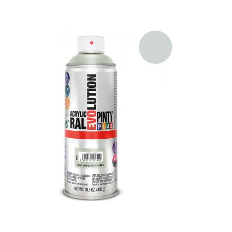 Pintura Spray PintyPlus Evolution RAL 7035 Gris Luminoso 520cc