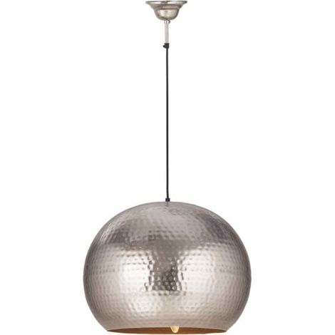 Lampe Suspension Design "Fabricia" 47cm Argent (1/2)