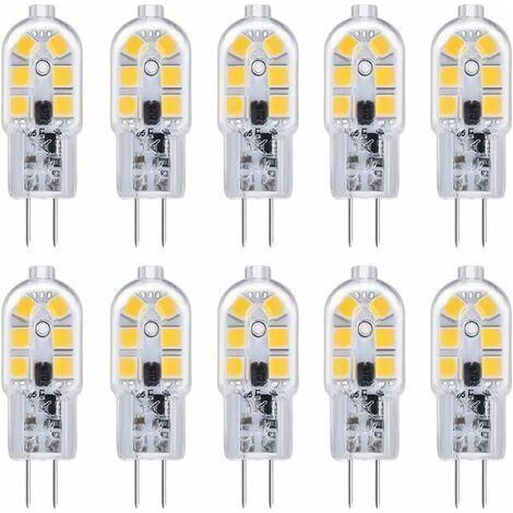 Pack de dix - LED lumière G4 12 lumières AC / DC12V clair Shell White Light 10 (1/5)