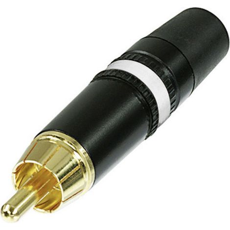 Rean AV NYS373-9 Cinch-Steckverbinder Stecker, gerade Polzahl: 2  Schwarz, Weiß 1 St.