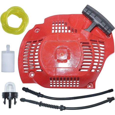 Kit de lanceur à rappel, filtre à carburant, durite de retour, ampoule d'amorçage pour tronçonneuse Husqvarna 445 450 Remplace 544071604 544128601 (1/5)