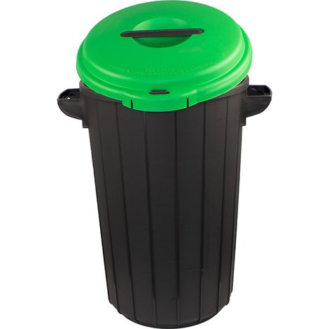 Abfalleimer mit deckel 35l grun