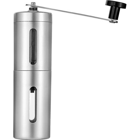 Moulin à café manuel à manivelle avec mouture réglable pour expresso, cafetière à piston et café filtre, idéal pour la maison, le bureau et les voyages.-AquaForge (1/4)