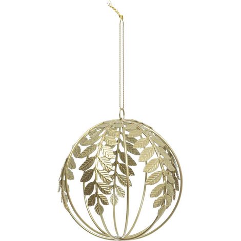 SDN HOJA DE METAL ALAMBRE DE ORO 9CM - Feeric lights & christmas