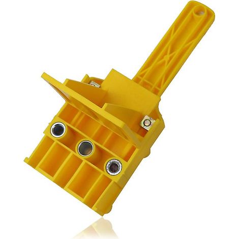 Jeu de gabarits de perçage à tourillon de 41 pièces avec guide de perçage pour ancrages en bois, butée parallèle et kit de gabarits de goujons, incluant un dispositif de centrage de tourillon de 6 mm/ (1/4)