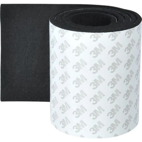 Patins en feutre auto-adhésifs pour meubles, coussins de chaise, feutrine de protection antidérapante pour tables, chaises et canapés - 100 x 10 cm (1/4)