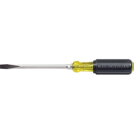 Tournevis à tête plate avec embout Keystone de 3/8", tige ronde très résistante de 25,4 cm (1/2)