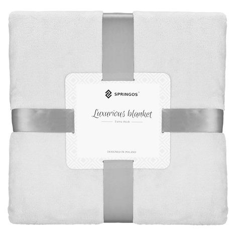 SPRINGOS Wohndecke Kuscheldecke 200x220 cm Flauschige Glatte Tagesdecke Wohnzimmer Schlafzimmer Überwurf