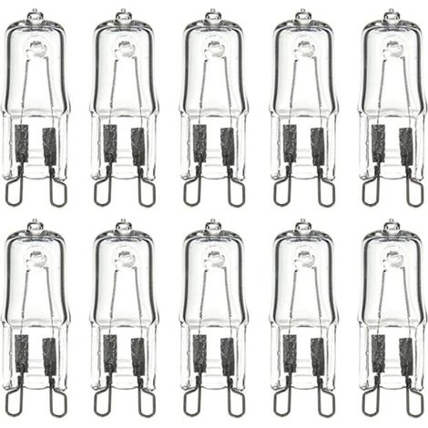 10Pièces G9 Ampoule Halogène Écologique Capsule Led Ampoule Incrustée Perle Cristal Lampe Halogène Ampoule,40w (1/3)