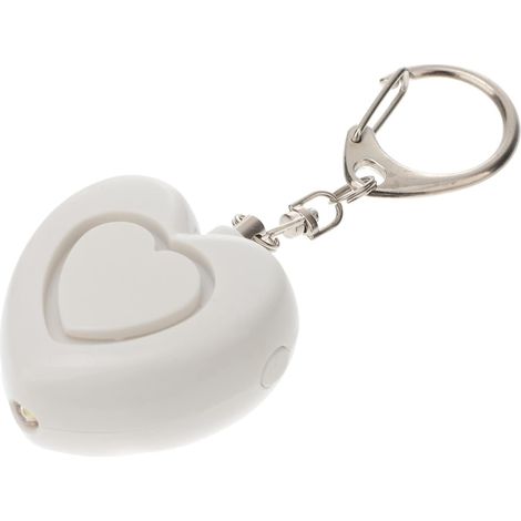 Alarme de sécurité personnelle portable pour filles, avec lumière LED, blanche (1/5)