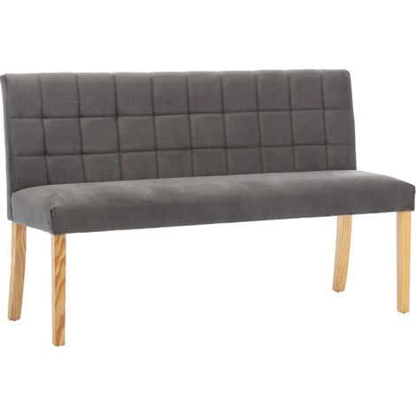Maison Exclusive - Panca 140 cm Grigia in Velluto