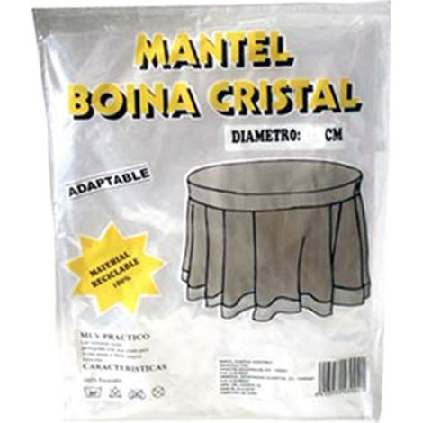Boina tapete de PVC para mesa redonda color cristal Ø90cm