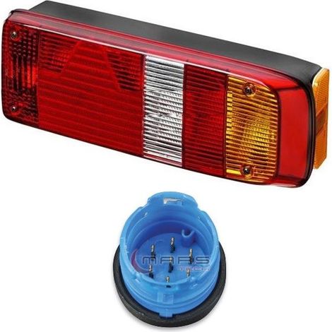 Luz trasera derecha semirremolque Kogel Krone Schmitz, 5016014, 10167613, 121511, con conector