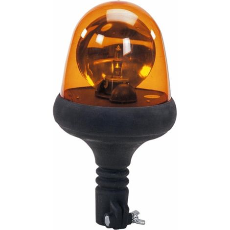 Gyrophare orange série Flex 12 V fixation flexible pour tige