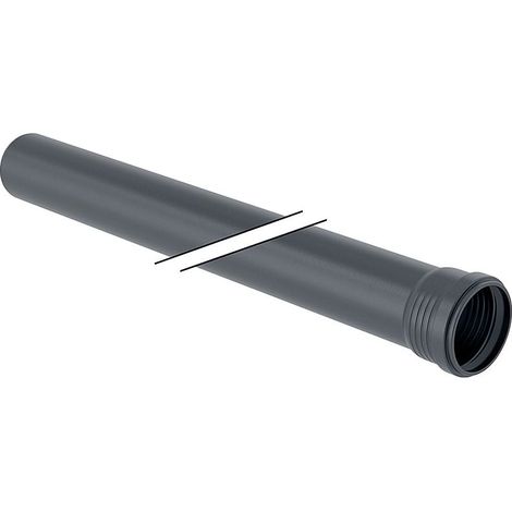 Geberit Silent-Pro Rohr mit Muffe Außendurchmesser 110mm, Länge 150cm